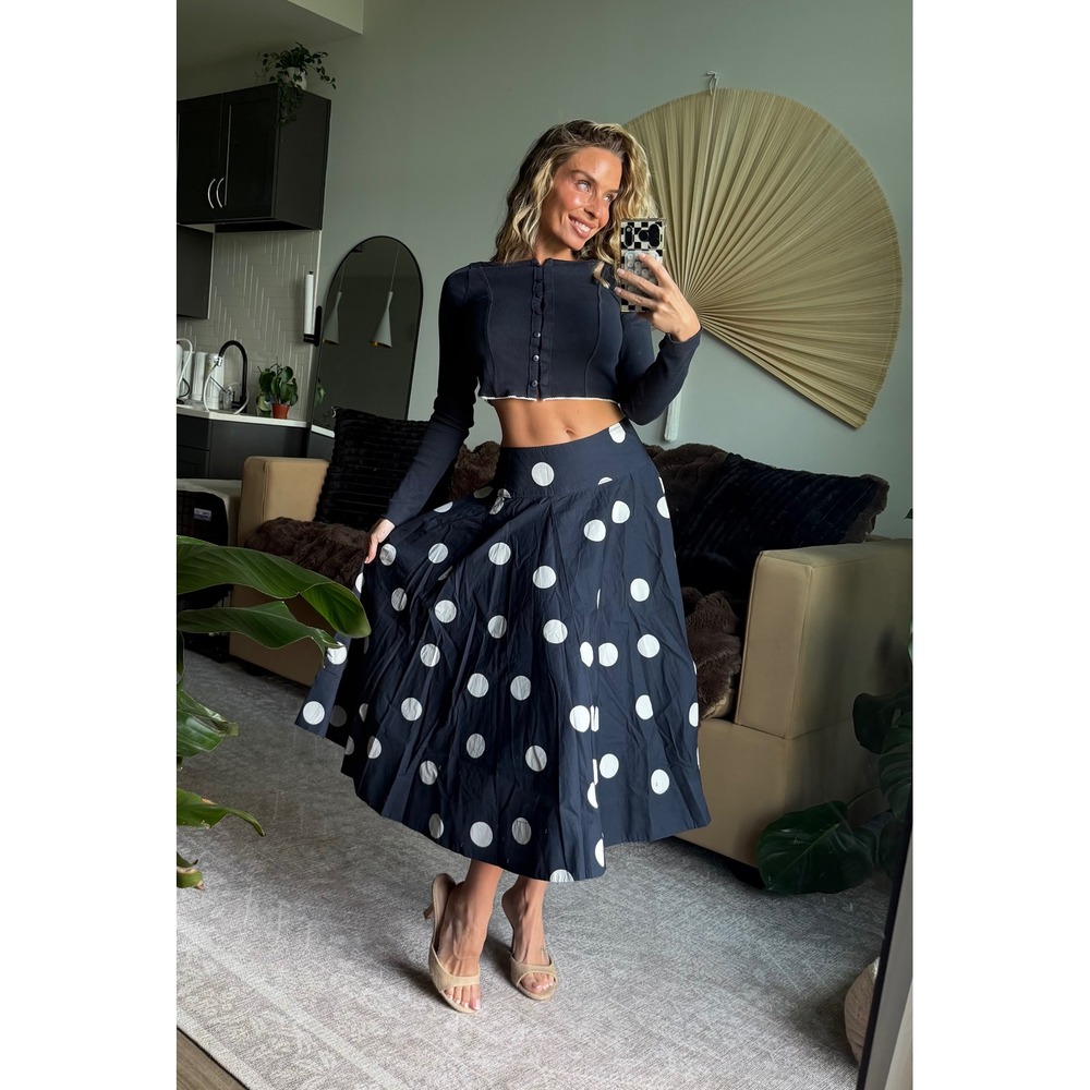 NWT Free People ~ Polka Dot Cardigan and Midi Skirt Set || SOLD OUT